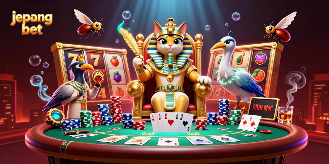 Ikuti permainan slot mengasyikkan di Jepang bet dengan ilustrasi kasino 3D yang kaya warna.