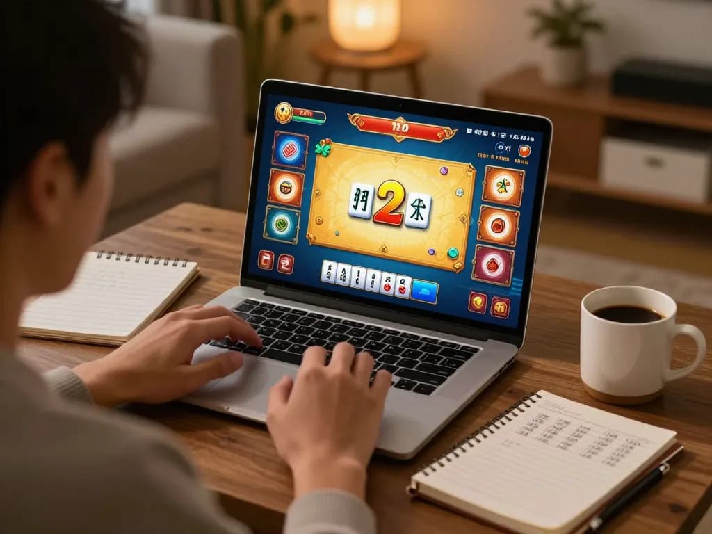 Pemain menganalisis strategi ritme spin mahjong ways 2 di laptop selama sesi permainan online, menciptakan fokus pada perjudian yang bertanggung jawab