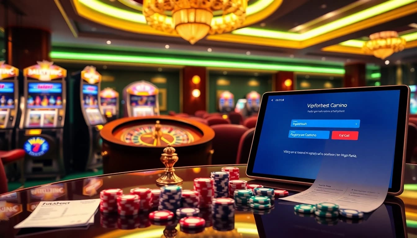 Adegan menarik pendaftaran perjudian online di vipforbest.com/ru/settlepay/registration dengan elemen kasino.