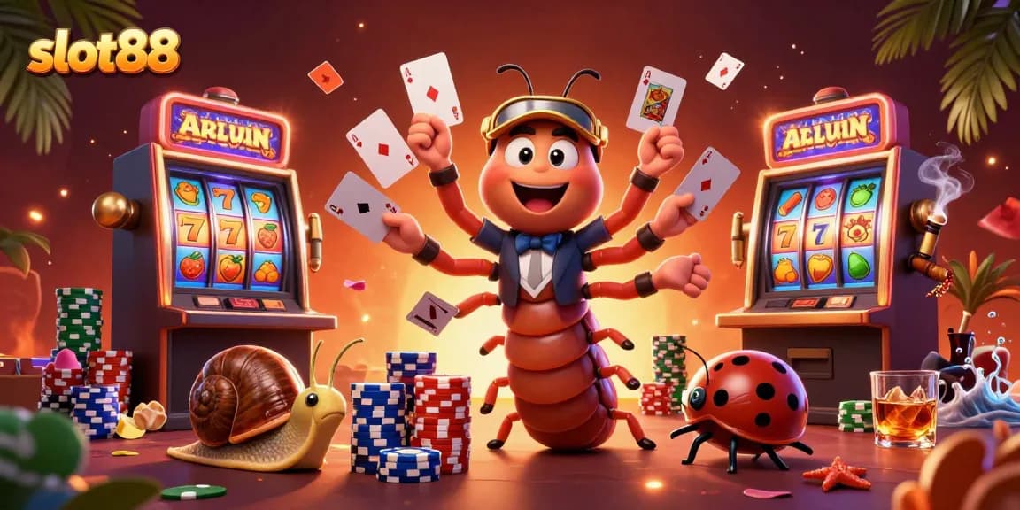 Berpartisipasi di slot88 dengan dealer cerdik dan banyak chip kasino berkilau.