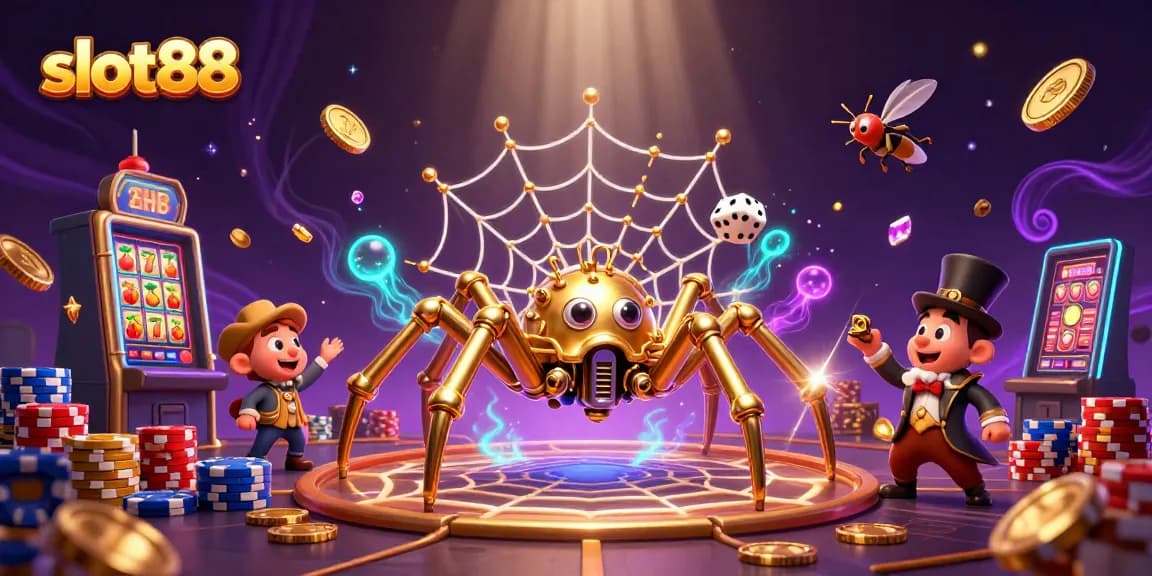 Menangkan slot88 dengan momen seru di kasino, bohlam yang menggembirakan dan simbol keberuntungan!
