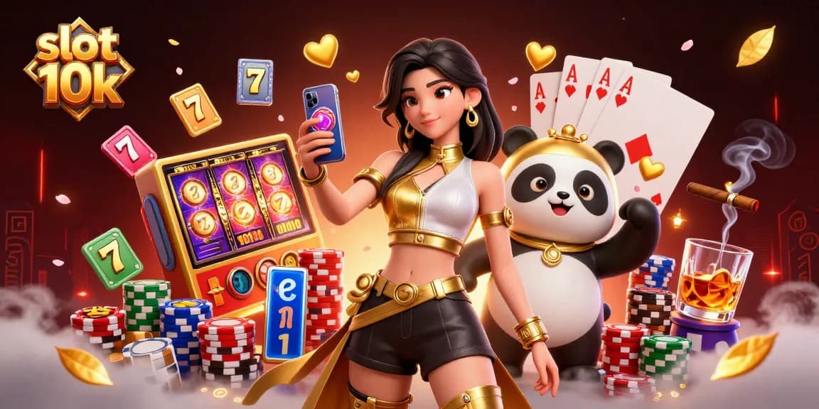 Experience the thrill of slot 10k gameplay with vibrant characters and rich casino elements.