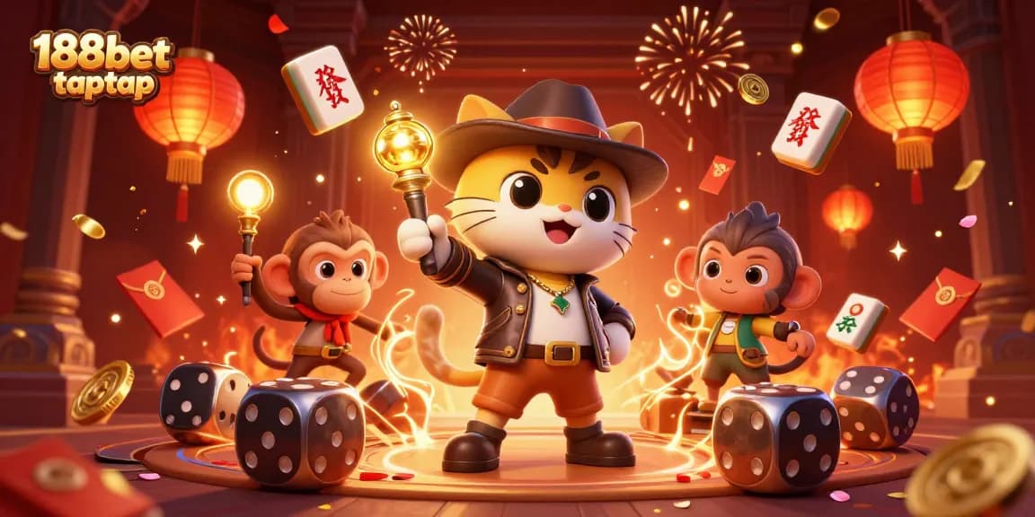 Taruhan menarik di 188bet taptap, dengan karakter penjelajah dan artefak kasino yang mengesankan.