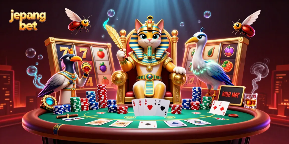 Ikuti permainan slot mengasyikkan di Jepang bet dengan ilustrasi kasino 3D yang kaya warna.