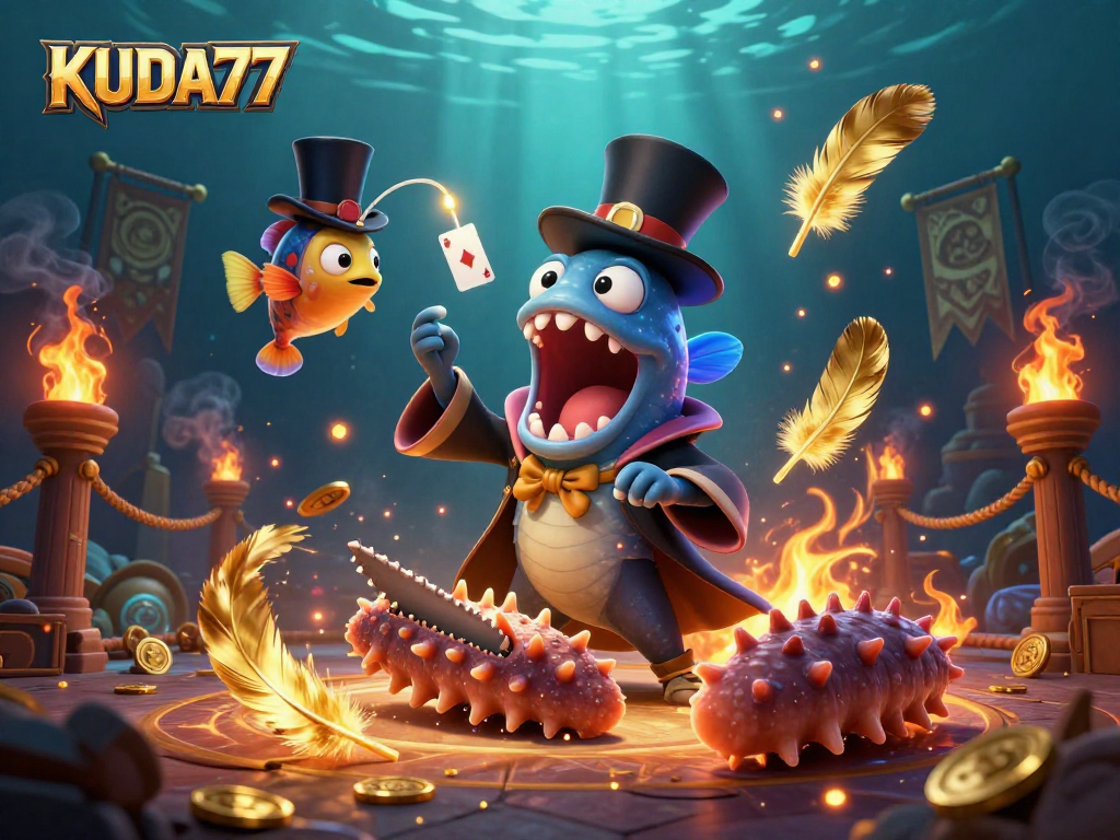 KUDA77 menghibur pemain dengan aksi sihir, ikan lantern, dan aktivitas perjudian yang menarik.