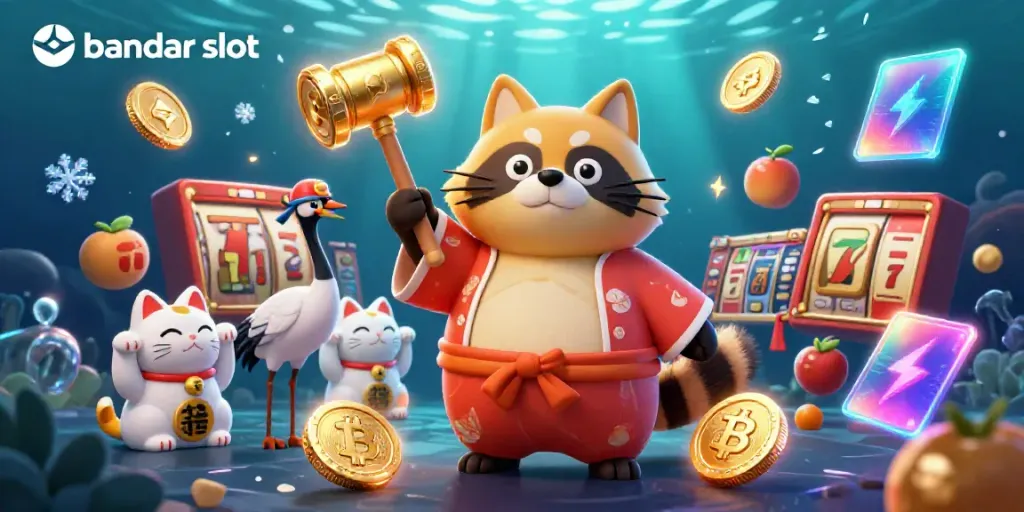 Mengakses bandar slot dengan kesempatan menang besar dan karakter ceria dalam festival Jepang.