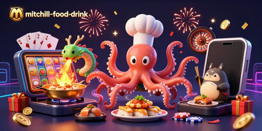 Experience thrilling gameplay at mitchell-food-drink with 3D characters and a vibrant casino atmosphere.