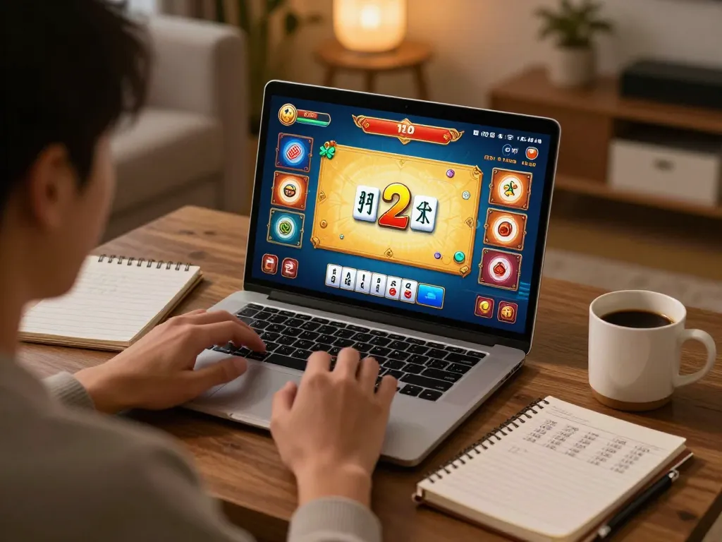 Pemain menganalisis strategi ritme spin mahjong ways 2 di laptop selama sesi permainan online, menciptakan fokus pada perjudian yang bertanggung jawab