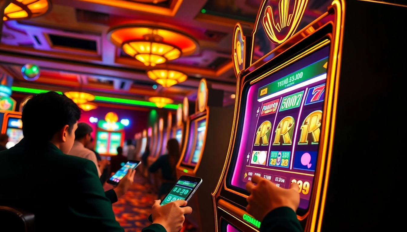 Experience the thrill of slot deposit pulsa telkomsel with vibrant slot machines and engaging gameplay.