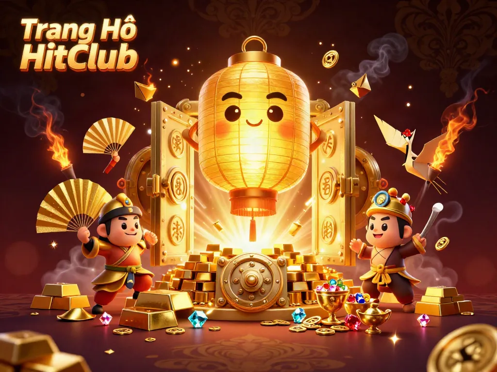 Engage in thrilling gameplay at Trang Chủ HitClub with vibrant gold creatures and rich casino elements.