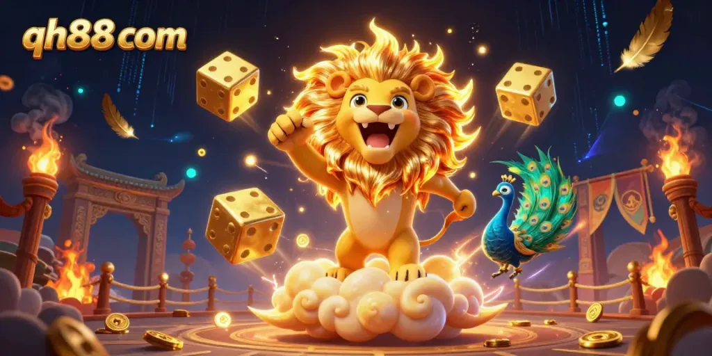 Experience vibrant gameplay at qh88 com with thrilling golden lion and dynamic casino elements.