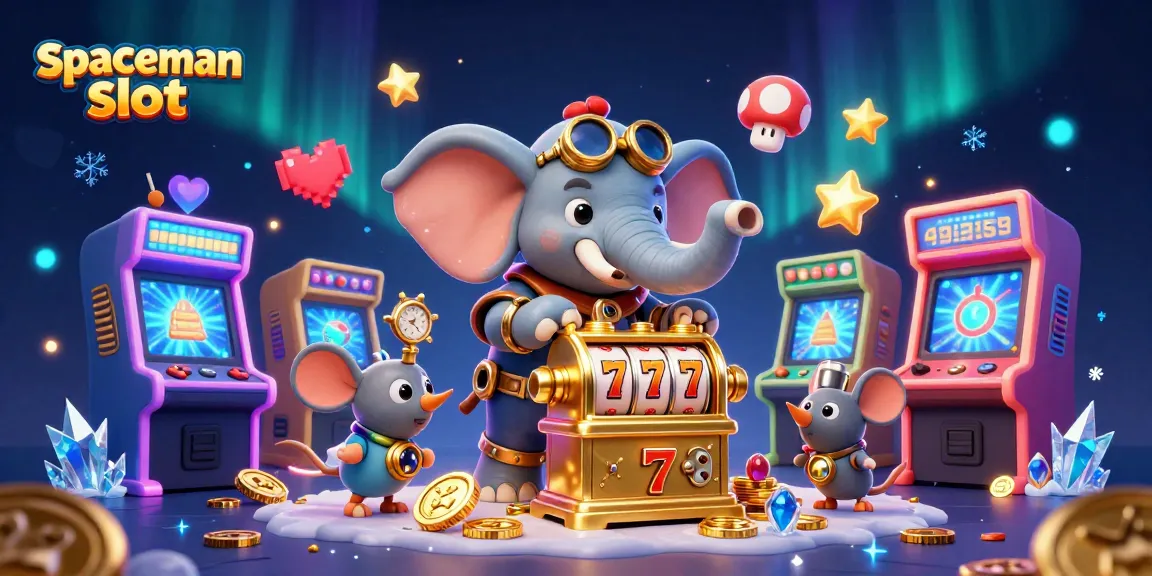 Mainkan spaceman slot dengan mesin slot berkarakter dalam suasana ceria dan penuh warna.