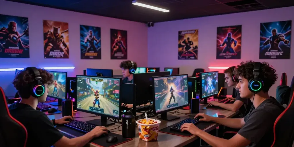 Pengalaman bermain game seru di BABE138 dengan teman-teman di ruang gaming yang nyaman.