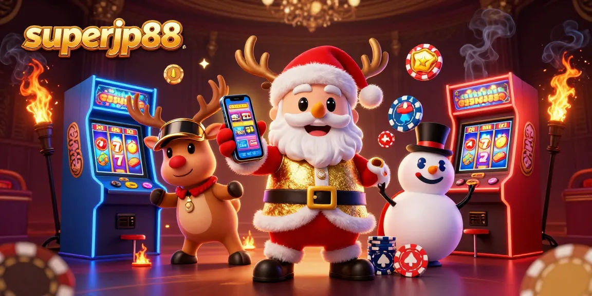 Join Santa Claus and friends in a festive superjp88 slots adventure filled with jackpots and fun!