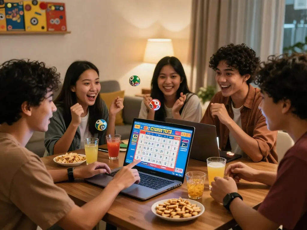 Kumpulan teman merayakan permainan cirebon toto online dengan semangat, suasana hangat dan akrab.