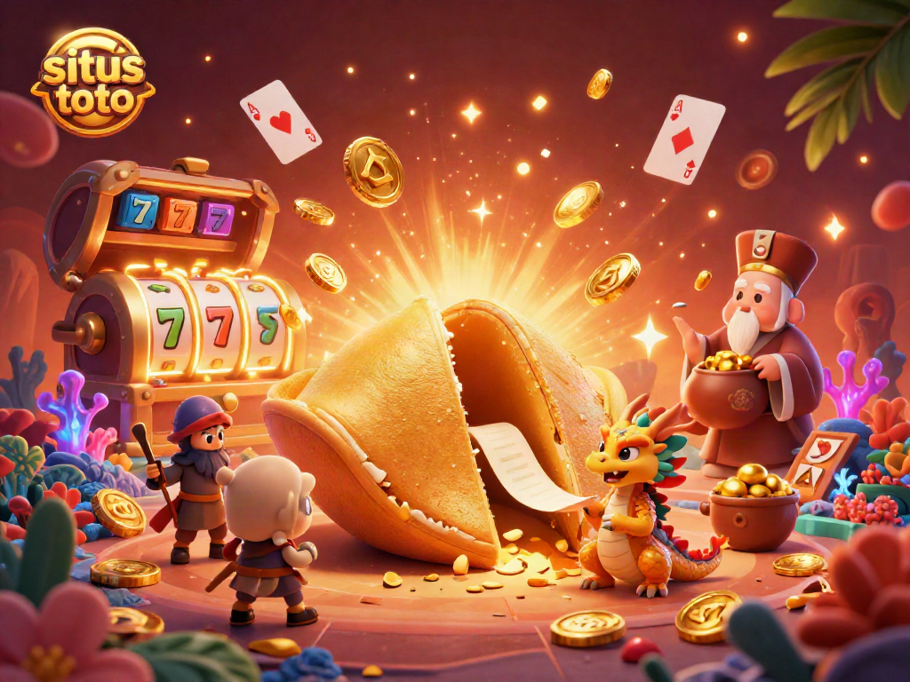 Menangkan jackpot di situs toto dengan ilustrasi kasino penuh warna dan detail menarik