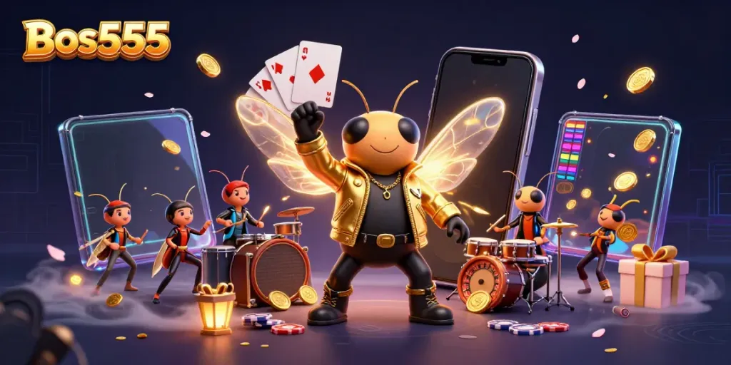 Permainan slot Bos555 menghadirkan pengalaman menarik dengan cicada rock star dan drummer unik di tengah keberuntungan.