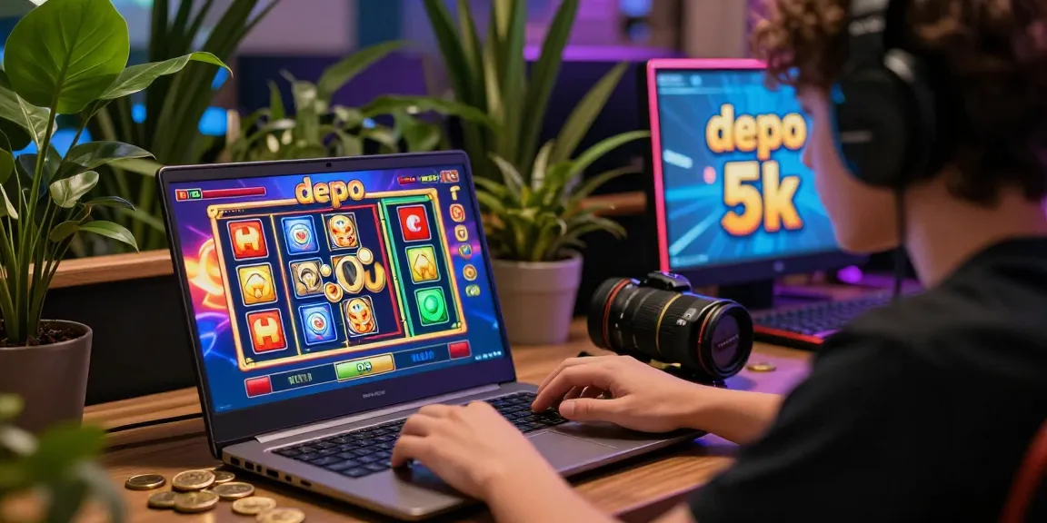 Pengalaman bermain slot depo 5k secara online dengan pemain antusias dan peralatan permainan menarik.