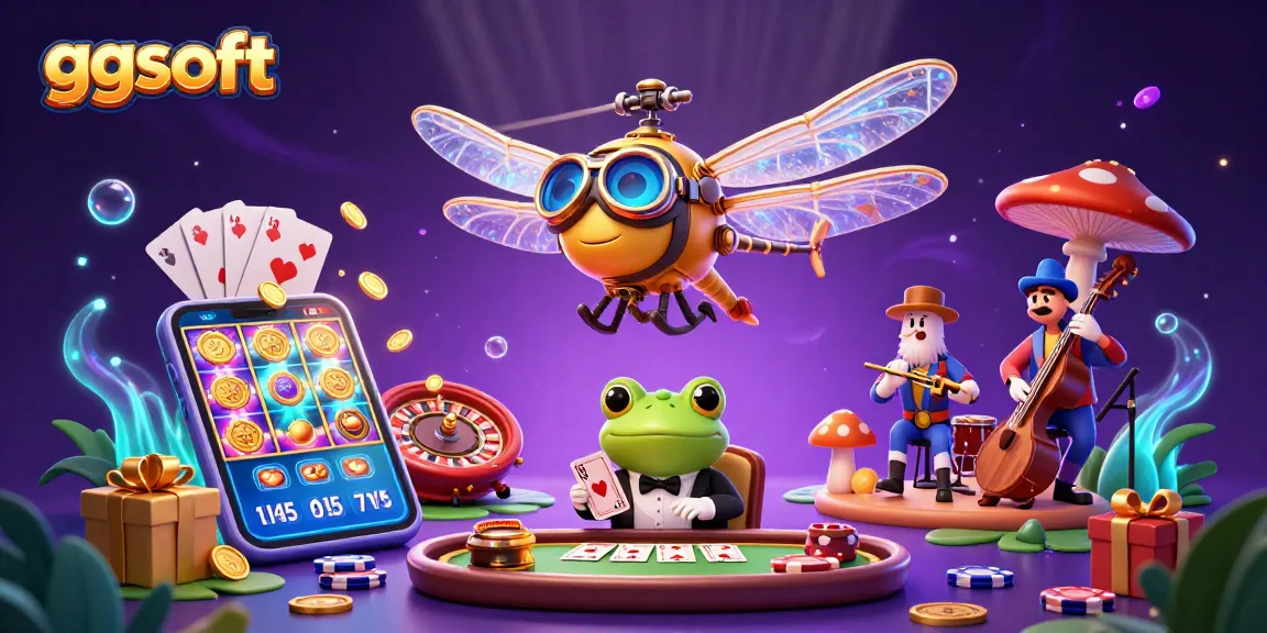 Rasakan keseruan bermain kasino dengan ggsoft, pilot capung terbang di atas kasino teratai