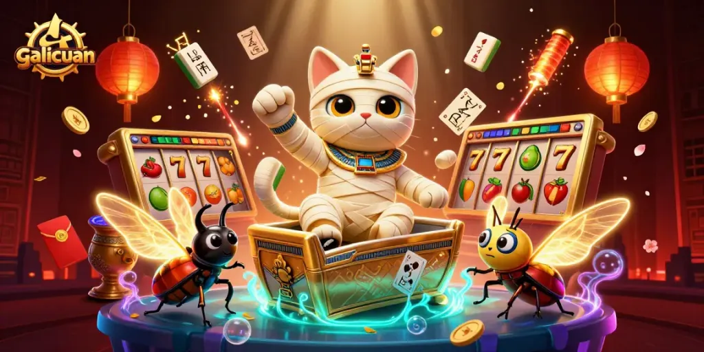 Menangkan jackpot di galicuan dengan karakter unik dalam kasino yang megah.