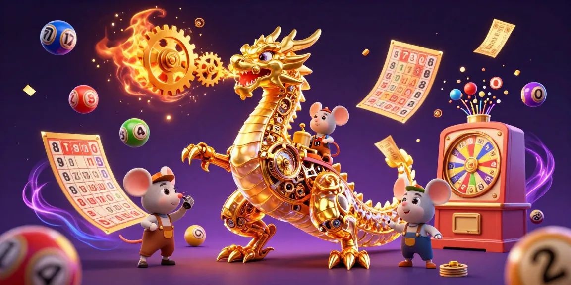Tunas4D ignites excitement with a thrilling display of colorful lottery elements and a golden dragon