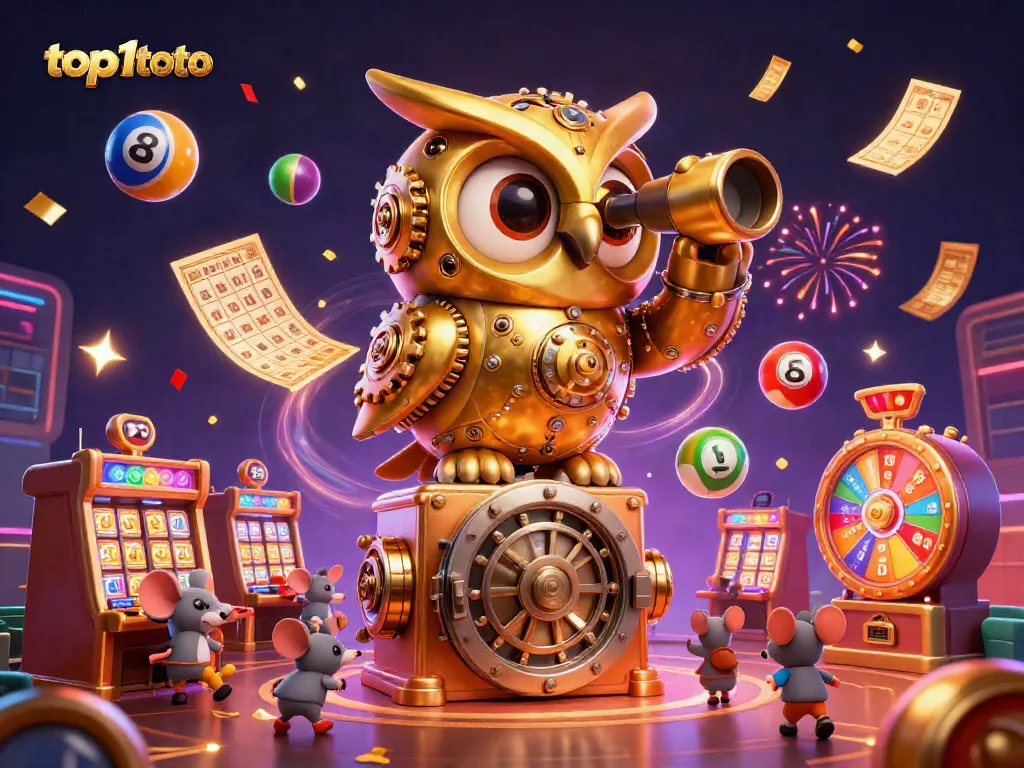 mainkan top1toto sambil melihat bola lotere yang melompat dan koin emas di kasino