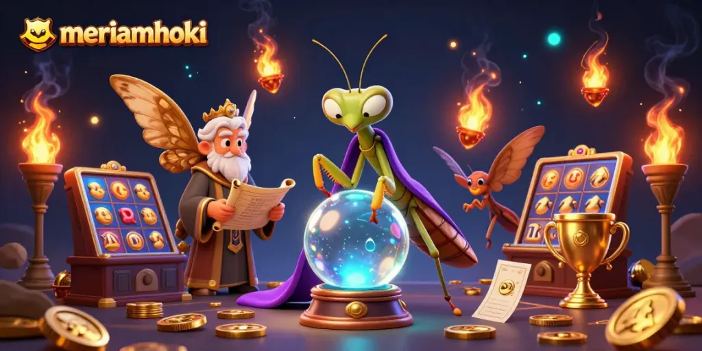 Meriamhoki meningkatkan peluang kemenangan dengan permainan slot, simbol jackpot, dan karakter menarik.