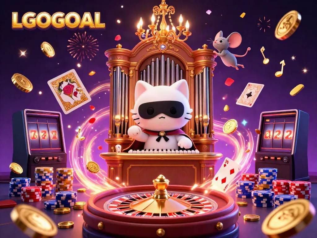 Experience thrilling gameplay at LGOGOAL with enchanting casino characters, golden coins, and vibrant elements.