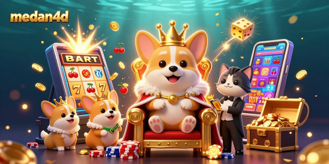Menangkan jackpot dengan medan4d, corgi kerajaan menunjukkan keanggunan di dunia kasino.
