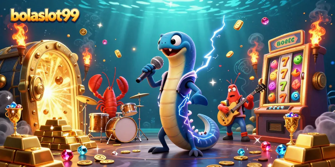 Experience the underwater thrill at bolaslot99 with electrifying characters and vibrant casino elements.