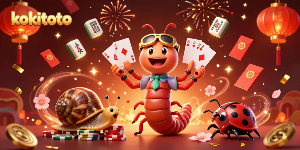 Rasakan keseruan permainan kokitoto dengan dealer 3D kartun dan elemen keberuntungan yang memanjakan mata.