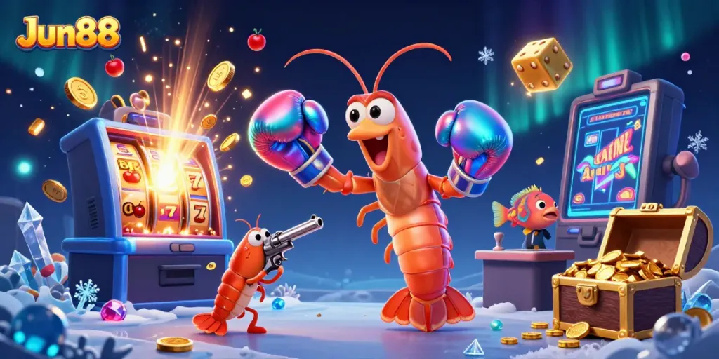 Engage in Jun88's vibrant casino games featuring 3D characters, jackpot action, and immersive excitement.