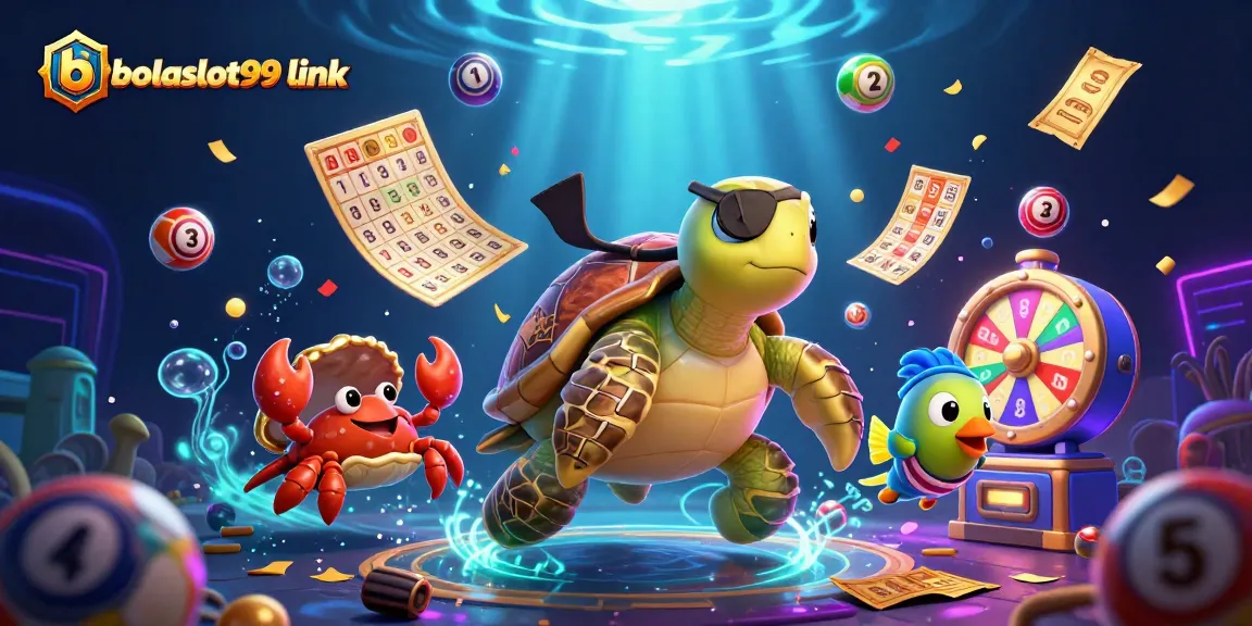 Experience exhilarating wins with bolaslot99 link in this vibrant casino-themed illustration.