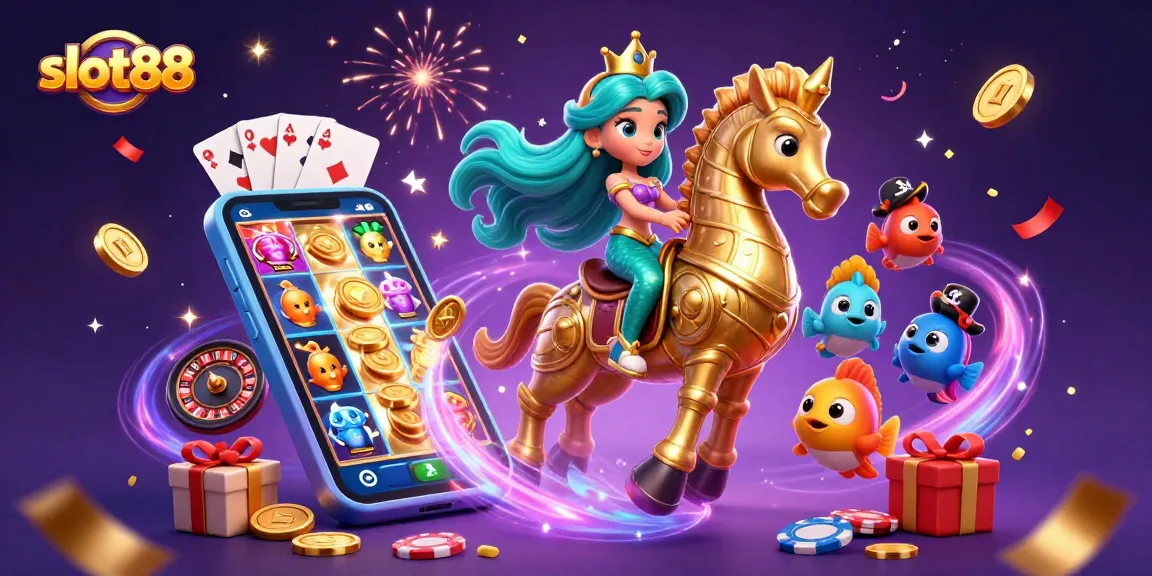 Menangkan jackpot slot88 dengan putaran seru bersama putri duyung dan kuda laut di dunia perjudian.