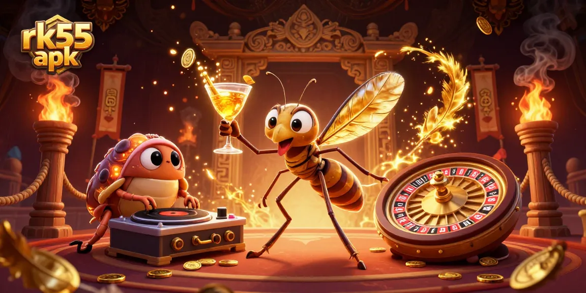Experience the thrill of rk55 apk with vibrant, engaging casino characters in dynamic action.