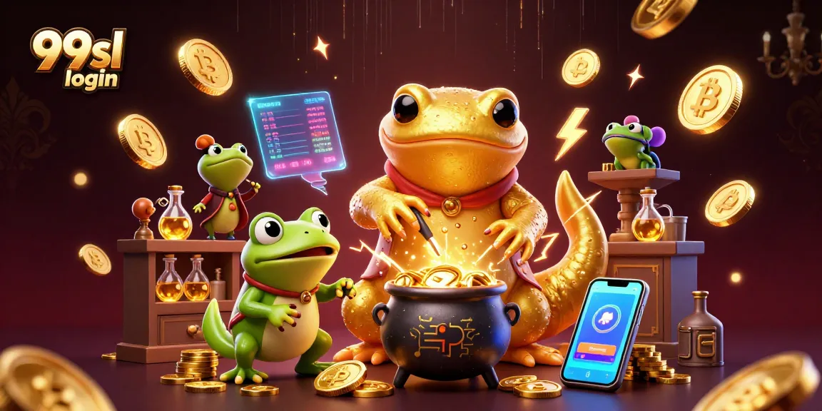 Engage in exciting gameplay with 99sl login, featuring magical alchemy and vibrant crypto elements.