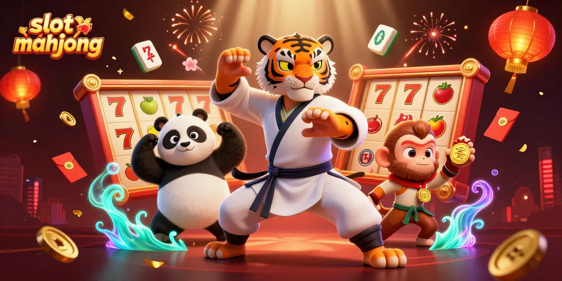 Mainkan slot mahjong dengan simbol keberuntungan yang memikat di ilustrasi kasino 3D menarik ini.